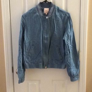 Candie’s Small blue Chambray jacket lightweight